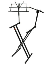 Charger l&#39;image dans la galerie, Mr Dj KS700 Key Board Stand with Music Note and Microphone Holder