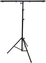 Load image into Gallery viewer, MR Dj LS-100 9 Ft DJ Lighting Tripod Portable Stage T-Bar Light Stand w/ Cross Bar FS-adapter