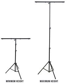 9 Ft DJ Lighting Tripod Portable Stage T-Bar Light Stand w/ Cross Bar