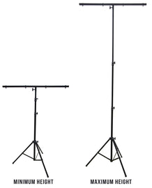2 MR DJ LS-100 Pro DJ Lighting Tripod & T-Bar Portable Light Stand Bundle
