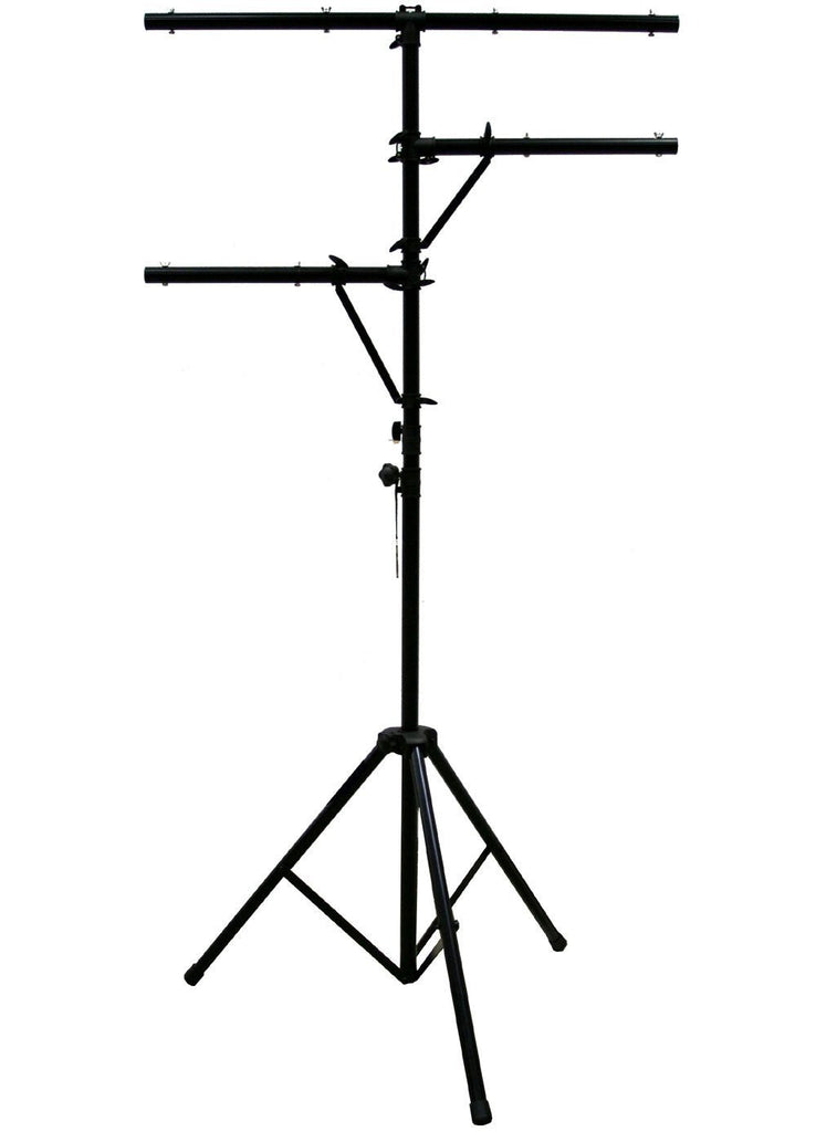 MR DJ LS300 PRO Series Heavy Duty Portable DJ Extra Tall Lighting Tree w/ Leveling Leg