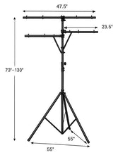 Load image into Gallery viewer, Universal Pro Audio DJ Adjustable Tripod Stand with Top T Bar for Par Cans, Wash
