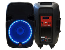 Charger l&#39;image dans la galerie, 2 MR DJ PBX2690LB 15&quot; Bluetooth Speaker 2-way 15&quot; PA DJ 3500 Watts Active Powered Bluetooth Karaoke Speaker with LED Accent Lighting