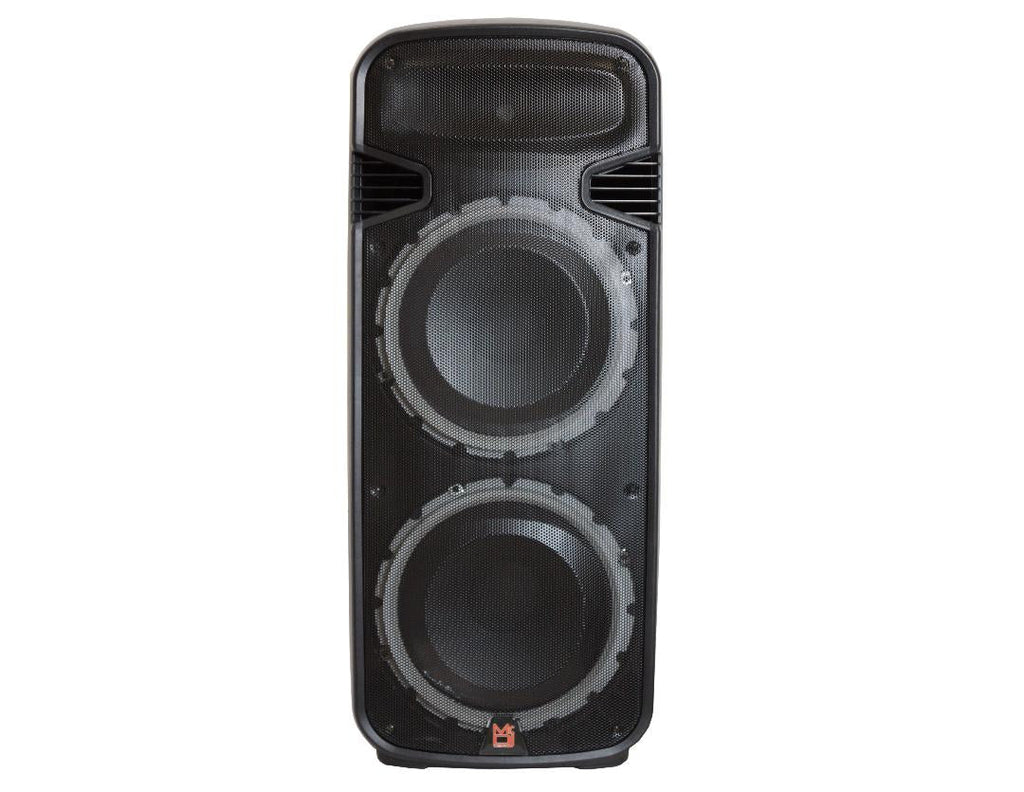 MR DJ 4500 Watts Dual 15" Rechargeable PA DJ Party Speaker Bluetooth, Light, Echo, MIC