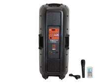Load image into Gallery viewer, Mr Dj PSBAT6200 Dual 15-Inch 4000 Watt Max Power 3 Way Party Speaker with Built-In Bluetooth &amp; Rechargeable Battery