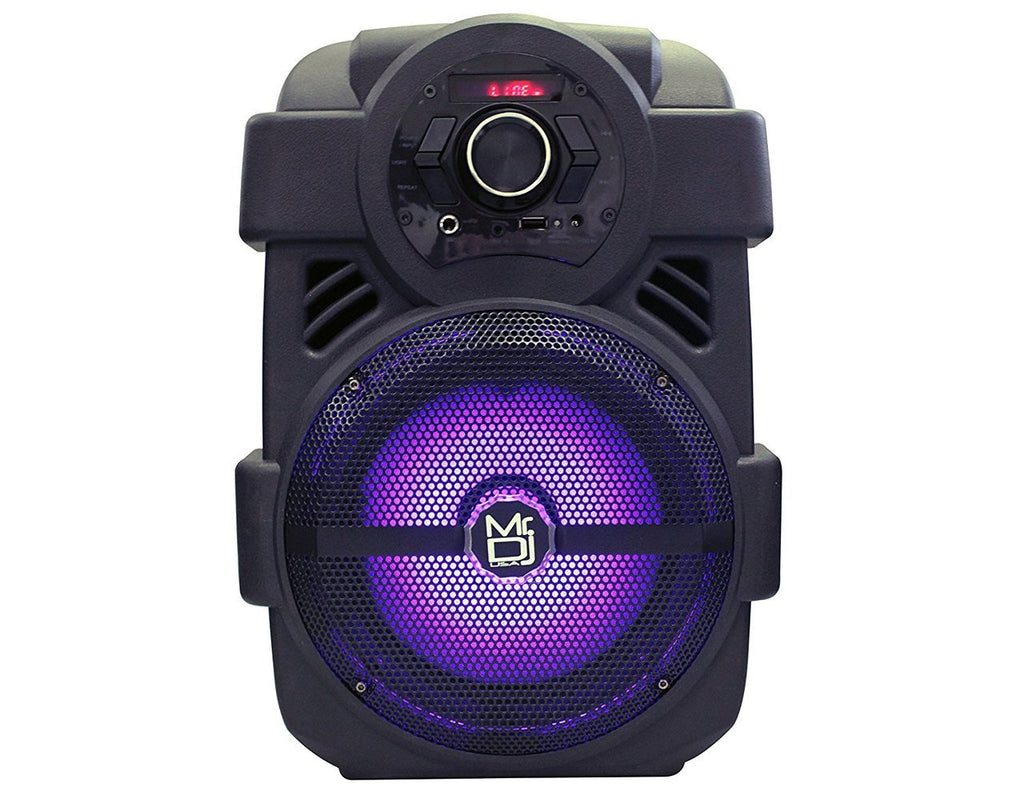 2 MR DJ PSE-80BT 8” 1200W Portable  Rechargeable Bluetooth Active Speaker