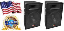 Charger l&#39;image dans la galerie, 2 Mr Dj Patron PSS-1700 Pro Audio Single 15&quot; Passive 2-Way DJ/PA Loudspeaker