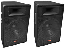 Load image into Gallery viewer, 2 Mr Dj Patron PSS-1700 Pro Audio Single 15&quot; Passive 2-Way DJ/PA Loudspeaker