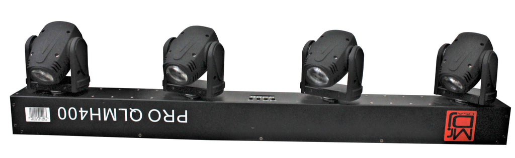 MR DJ QLMH400 150W 4-Head RGBW LED Beam Moving Head Bar Strobe Light Spot Stage Lighting