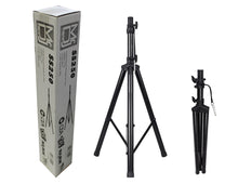 Load image into Gallery viewer, MR DJ SS250 Universal Black Heavy Duty Folding Tripod PRO PA DJ Home On Stage Speaker Stand Mount Holder