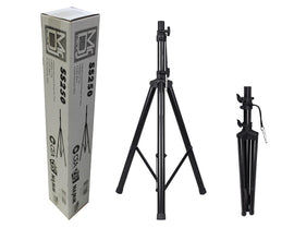 MR DJ SS250 Speaker Stand Universal Black Heavy Duty Folding Tripod