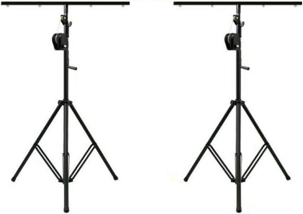 2 MR DJ ST200 Crank Light Stand Pro Lighting 10 Foot Crank Light Stand & T-Bar