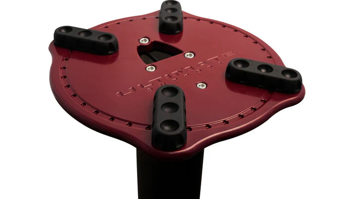 Ultimate Support MS-90-36R MS Series Professional Column Studio Monitor Stands with Non-marring Decoupling Pads and Three Internal Channels - 36"/Red