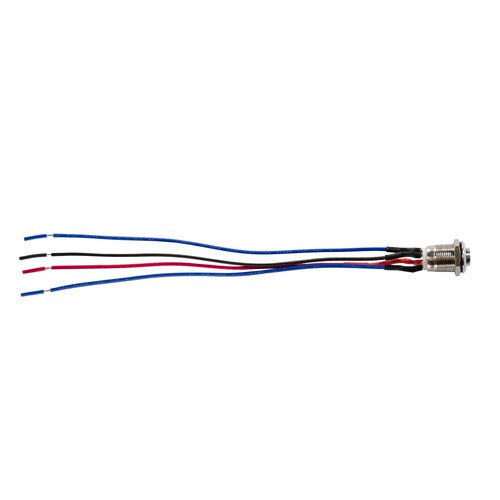 Install Bay MS12G-2 Silver 12MM Round Illuminated Momentary Switches Green Qty 2