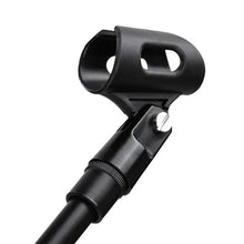 Load image into Gallery viewer, 2 Microphone Stands Adjustable Boom Stage or Instrument with Mic Holder Clips &amp; Carry Bag