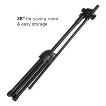 Load image into Gallery viewer, 2 Microphone Stands Adjustable Boom Stage or Instrument with Mic Holder Clips &amp; Carry Bag