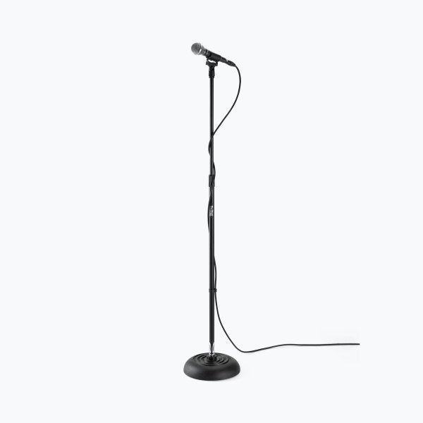 On-Stage MS7201QTR Quarter-Turn Round-Base Mic Stand
