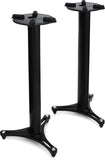 Ultimate Support MS-90-36B MS Series Professional Column Studio Monitor Stands with Non-marring Decoupling Pads and Three Internal Channels - 36