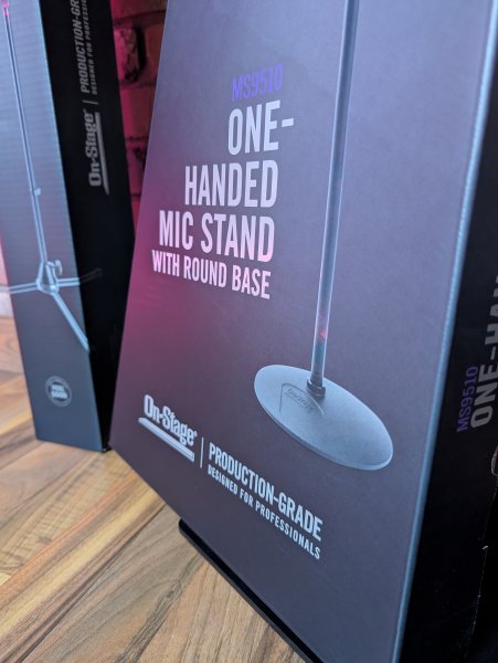 On-Stage MS9212 Production-Grade Mic Stand with 12" Round Base