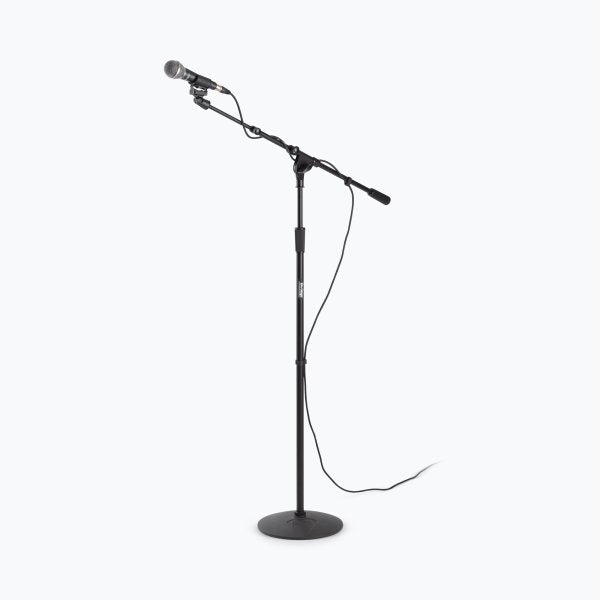 On-Stage MSA9800 Production-Grade Telescoping Mic Boom with Dual-Mic Capability