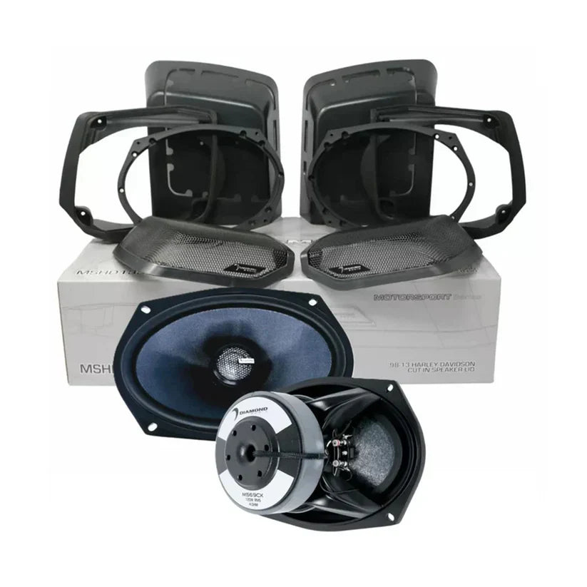 Diamond Audio MS692CX2LK13 1998-2013 Harley Davidson® Lid Kit with MS692CX2 Speaker (2Ω)