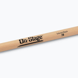 On-Stage MW2B Maple Drum Sticks (2B, Wood Tip, 12pr)