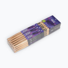 Load image into Gallery viewer, On-Stage MW5B Maple Drum Sticks (5B, Wood Tip, 12pr)