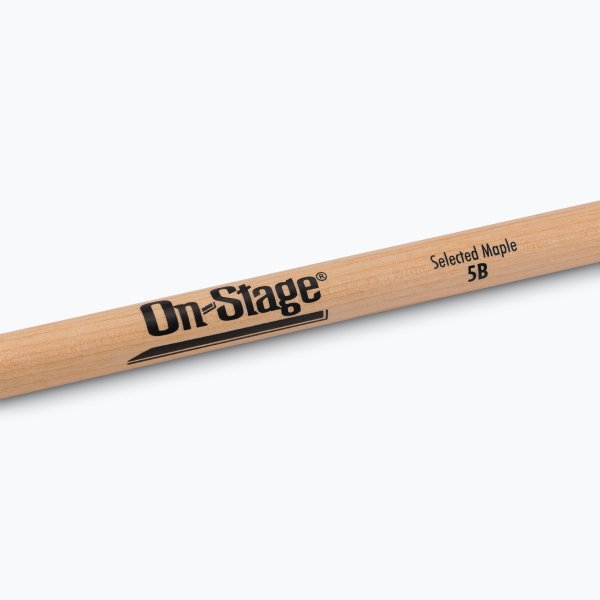 On-Stage MW5B Maple Drum Sticks (5B, Wood Tip, 12pr)
