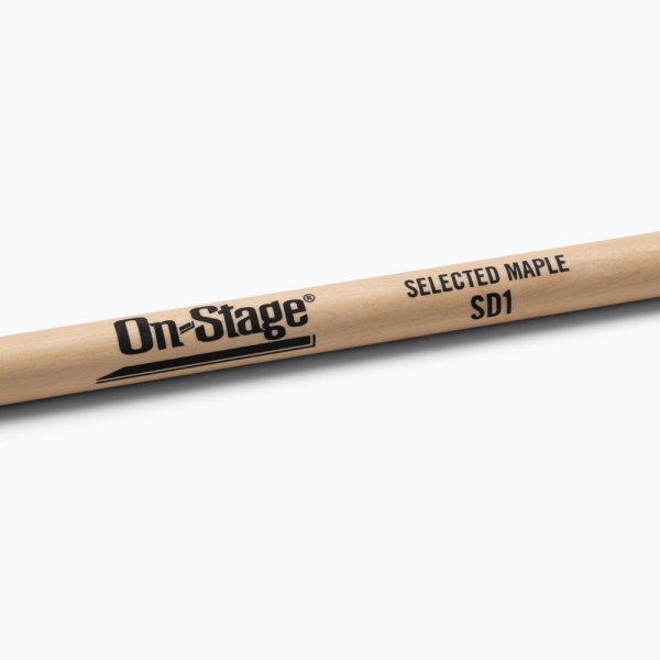 On-Stage MWSD1 Maple Drum Sticks (SD1, Round Tip, 12 pr)