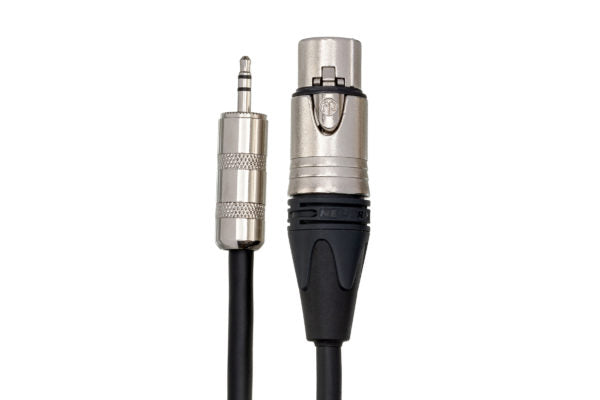 Hosa MXM-015 Microphone Cable 3.5 mm TRS Male to Neutrik XLR Female 15 foot