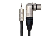 Load image into Gallery viewer, Hosa MXM-001.5RS Microphone Cable 3.5 mm TRS Male to Neutrik Right Angle XLR Female 1.5 foot