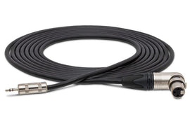 Hosa MXM-015RS Microphone Cable 3.5 mm TRS Male to Neutrik Right Angle XLR Female 15 foot