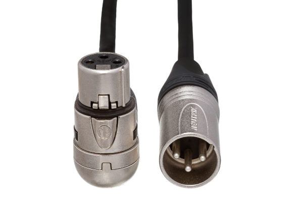 Hosa MXX-015RS Microphone Cable Neutrik Right Angle XLR Female to XLR Male 15 foot