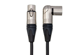 Hosa MXX-015SR Microphone Cable Neutrik XLR Female to Right Angle XLR Male 15 foot