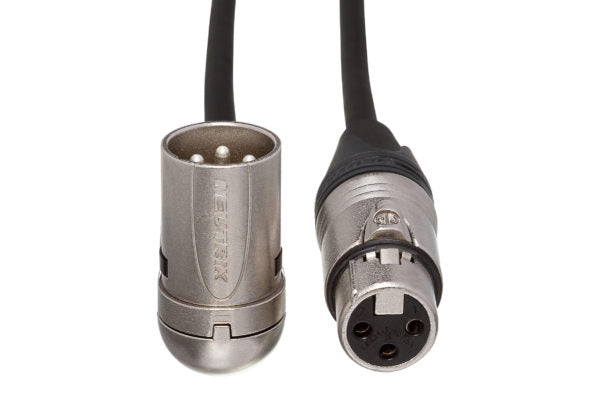 Hosa MXX-015SR Microphone Cable Neutrik XLR Female to Right Angle XLR Male 15 foot