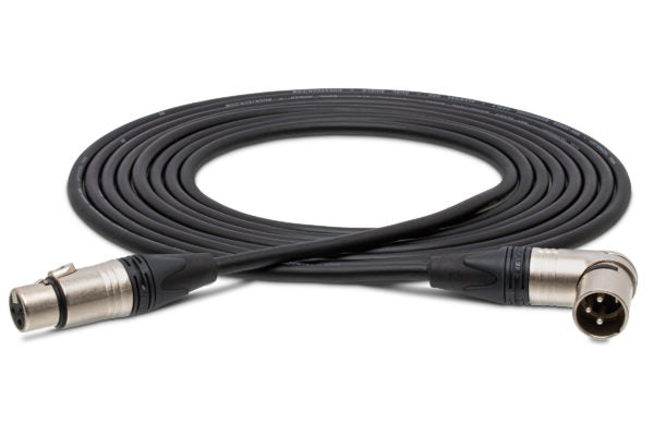 Hosa MXX-015SR Microphone Cable Neutrik XLR Female to Right Angle XLR Male 15 foot