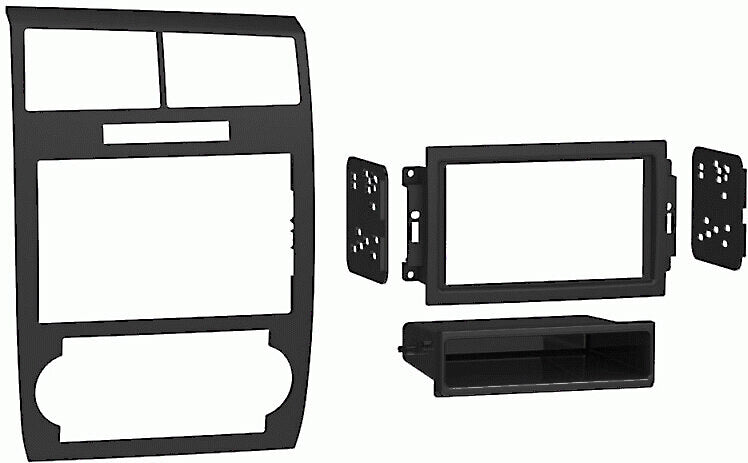 Double DIN Dash Radio Stereo Kit for 2005-2007 Dodge Magnum/Charger Bundle