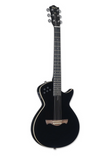 Tagima MODENAI NY-EQ-BK Nylon-String Acoustic-Electric Guitar, Solid Spruce Top, Gloss Black Finish.