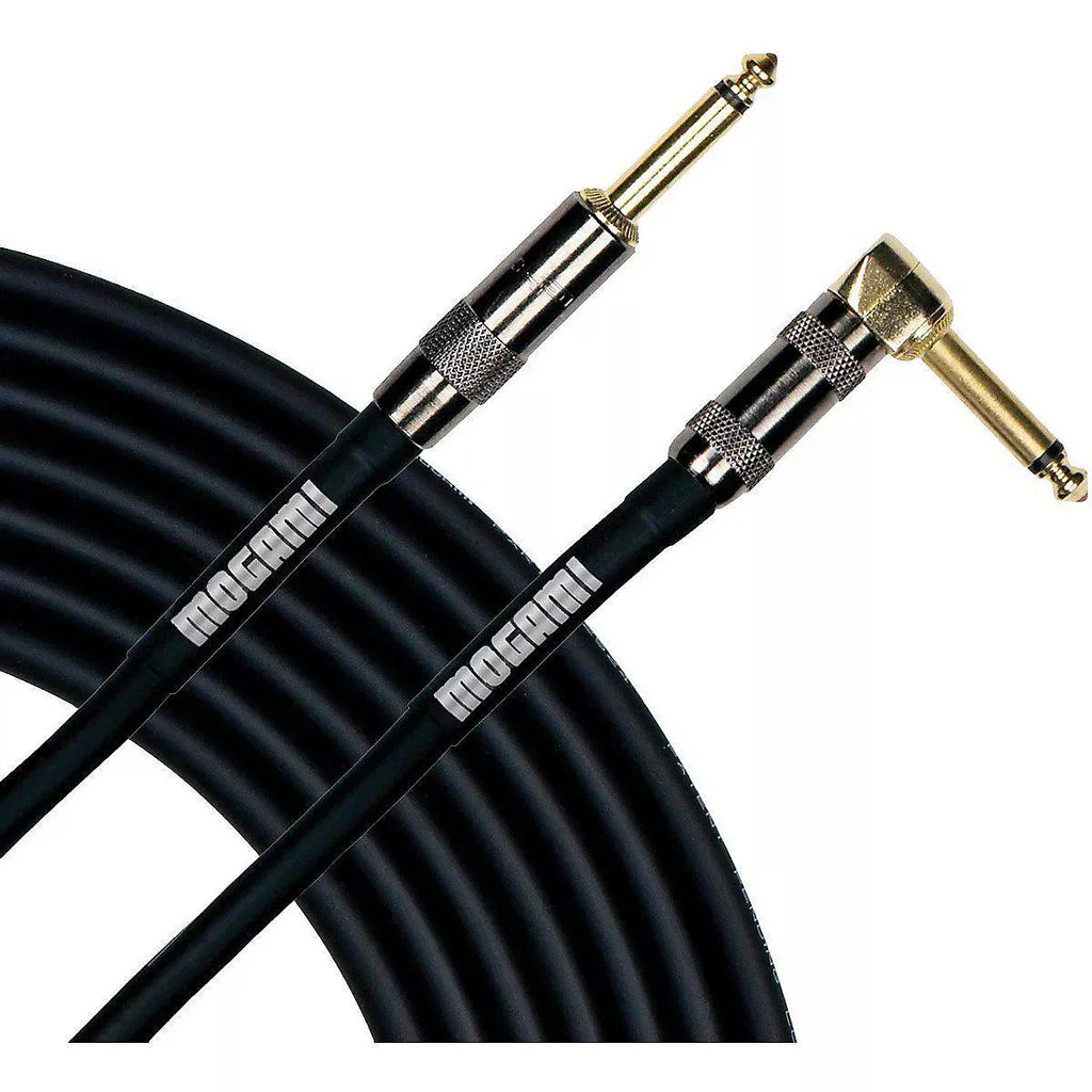 Mogami PLATINUM GUITAR-20R Premium Cable w/Straight to Right Angle Plugs
