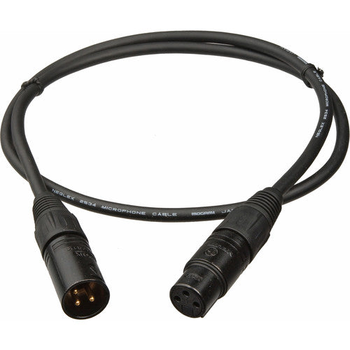 Mogami GOLD STUDIO-15 XLR Female to XLR Male Microphone Cable (15', Black)