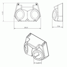 Charger l&#39;image dans la galerie, METRA OH-UNI02 Overhead Speaker+Receiver Enclosure For Polaris RZR/ATV/UTV/Cart