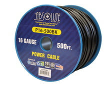 Charger l'image dans la galerie, Absolute USA P16-500BK 16 Gauge 500FT Primary Power &amp; Remote Wire – Black
