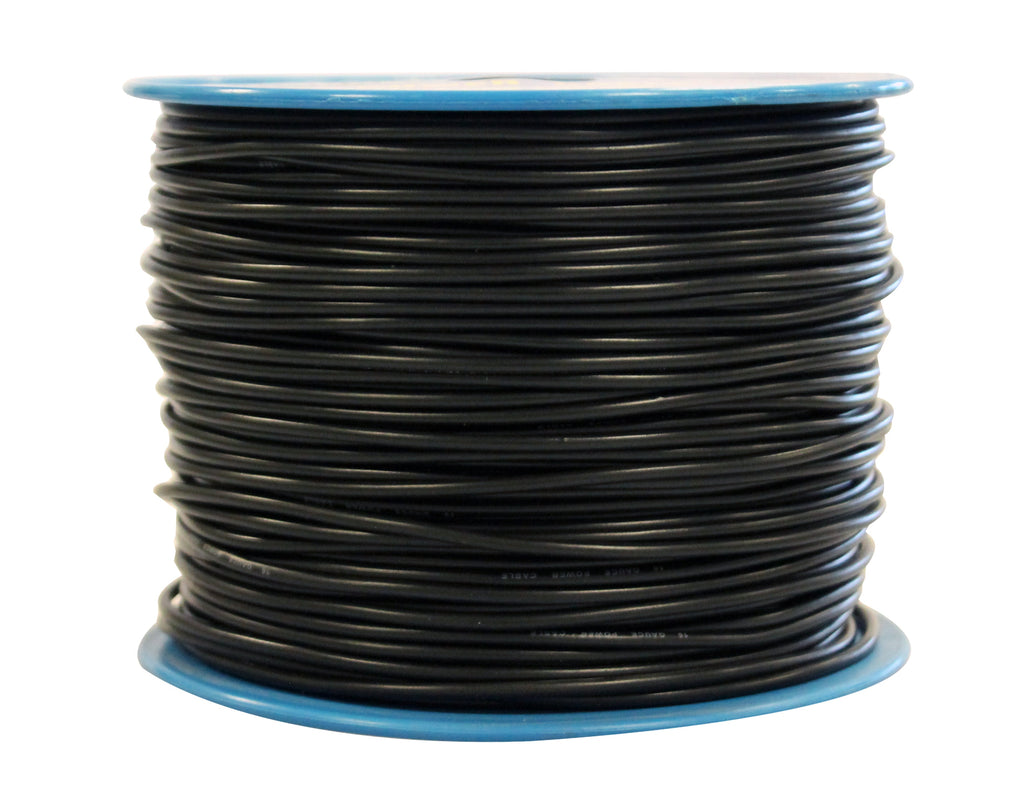 Absolute USA P16-500BK 16 Gauge 500FT Primary Power & Remote Wire – Black