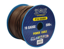Charger l'image dans la galerie, Absolute USA P16-500BR 16 Gauge 500FT Primary Power &amp; Remote Wire – Brown