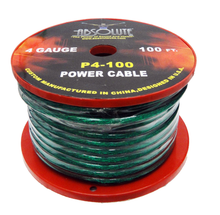 Load image into Gallery viewer, Absolute P4-100GR 100' 4-Gauge Green Copper Mix Power Ground Wire Cable