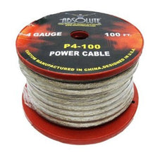 Charger l'image dans la galerie, Absolute P4-100SL 100' 4-Gauge Silver Copper Mix Power Ground Wire Cable