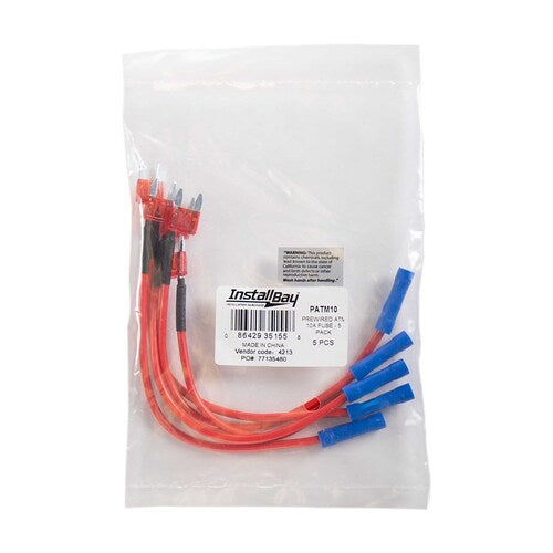 Install Bay PATM10 10 Amp ATM Fuse Tap With Lead - 5 Pack