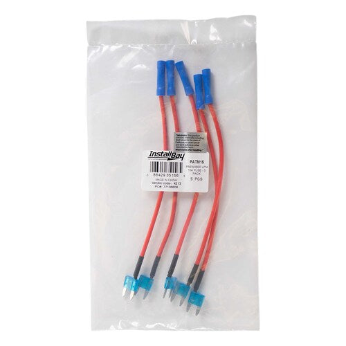 Install Bay PATM15 15 Amp ATM Fuse Tap With Lead - 5 Pack