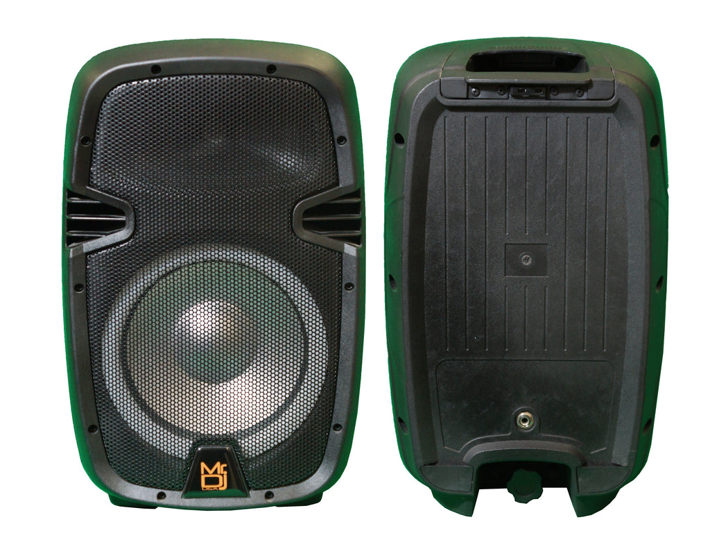 MR DJ PBX210COMBO Speaker Portable all in One PA/DJ KTV System 2X 10" 3000W Bluetooth Active Speaker Mixer & Stands