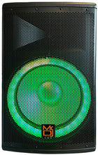 Charger l&#39;image dans la galerie, MR DJ 4500W Peak Bi-Amped Bluetooth DJ Speaker with 15&quot; Woofer LED Party Lights Portable PA System, Built-In Media Player, Wired Mic, Speaker Stand, 3-Channel Mixer